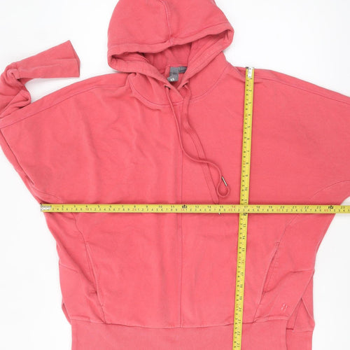 Sweaty Betty Women Coral Pink Pullover Hoodie Size M Cotton Blend