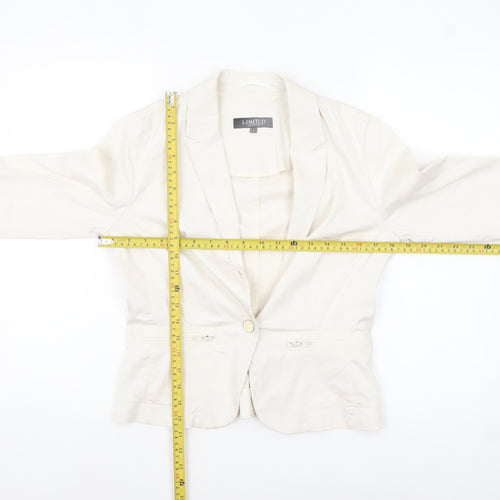 Marks and Spencer Women’s Ivory Blazer Jacket Size 8 Regular Fit