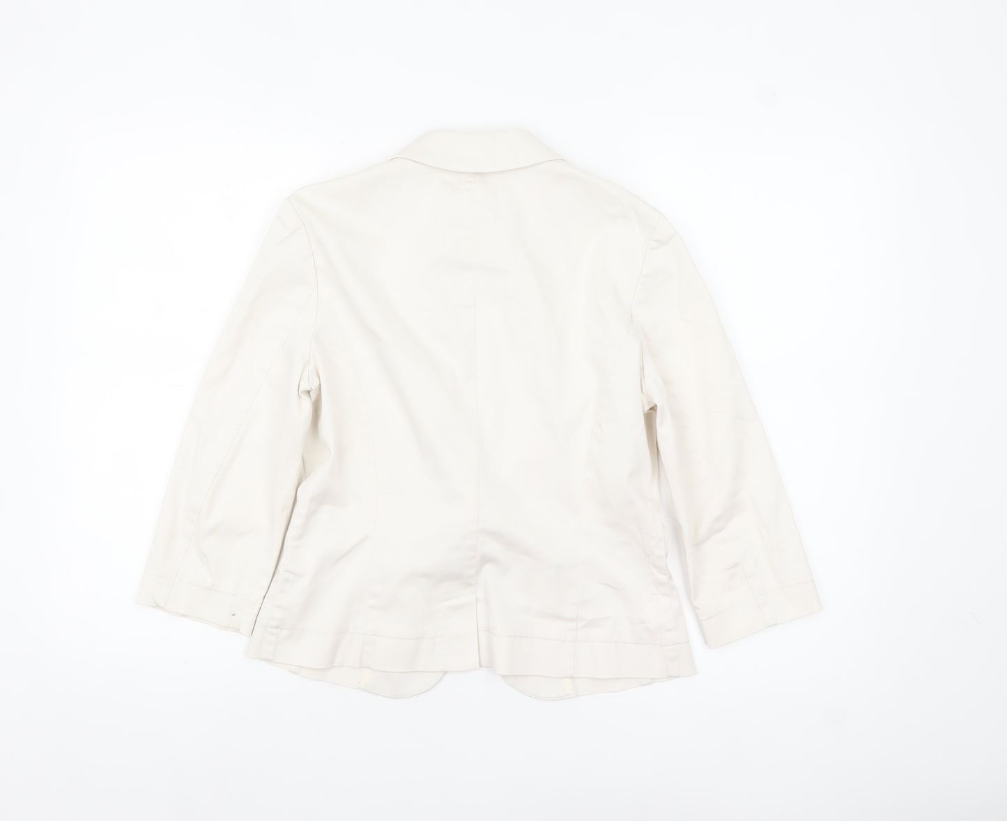 Marks and Spencer Women’s Ivory Blazer Jacket Size 8 Regular Fit