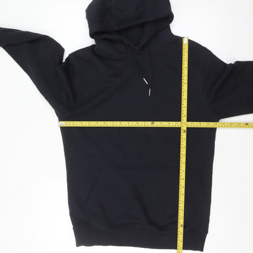 F&F Men's Black Pullover Hoodie Size S Regular Fit Cotton Blend