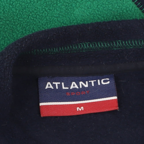 Atlantic Sport Men's Green Fleece 1/4 Zip Pullover Sweatshirt M