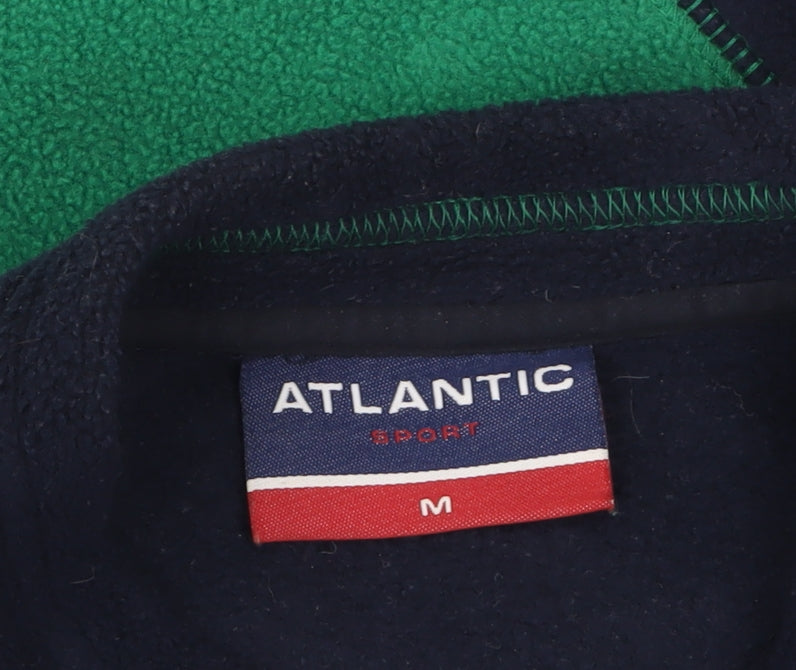 Atlantic Sport Men's Green Fleece 1/4 Zip Pullover Sweatshirt M