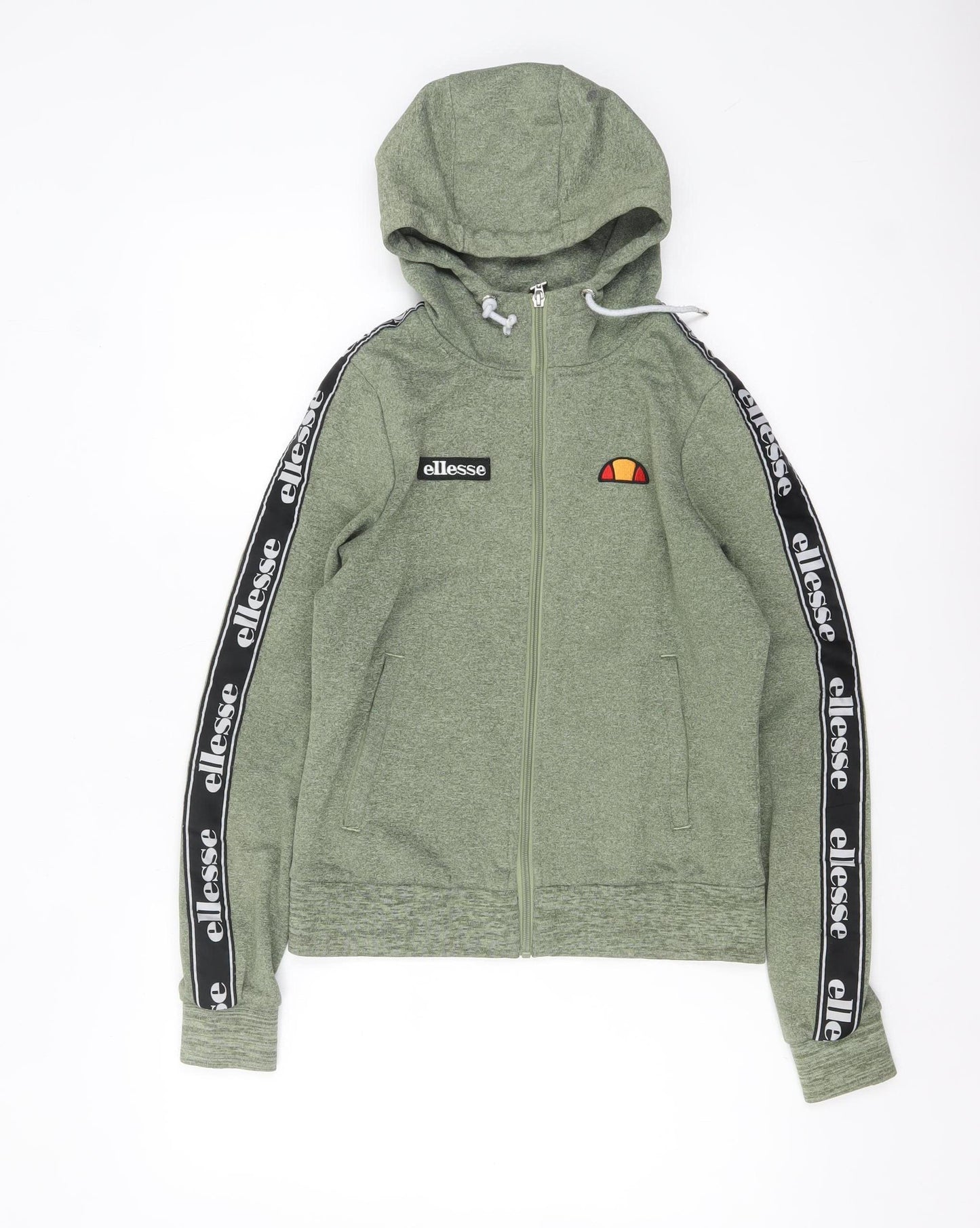 Ellesse Women’s Green Full Zip Logo Hoodie Size 8 Regular Fit