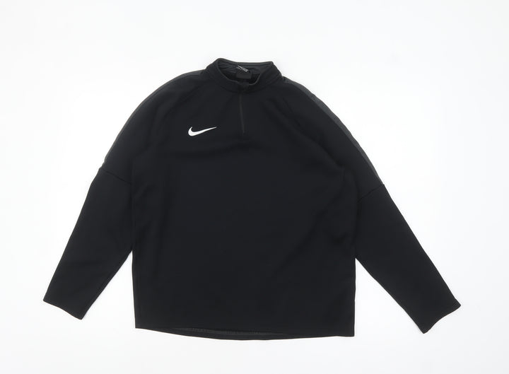 Nike Boys Black Dri-FIT XL Long Sleeve 1/4 Zip Training Top