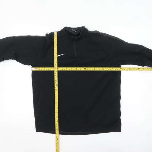 Nike Boys Black Dri-FIT XL Long Sleeve 1/4 Zip Training Top