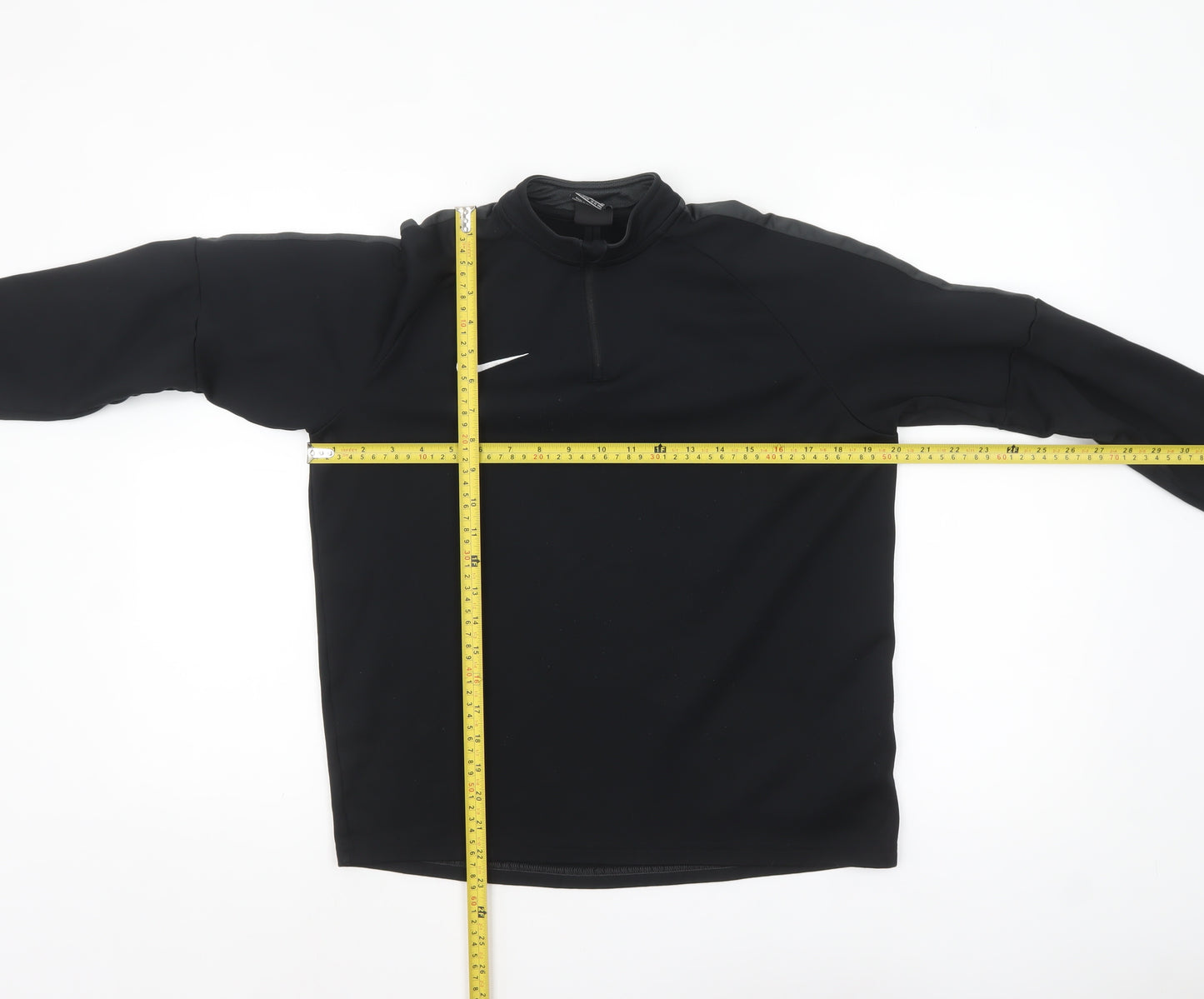 Nike Boys Black Dri-FIT XL Long Sleeve 1/4 Zip Training Top