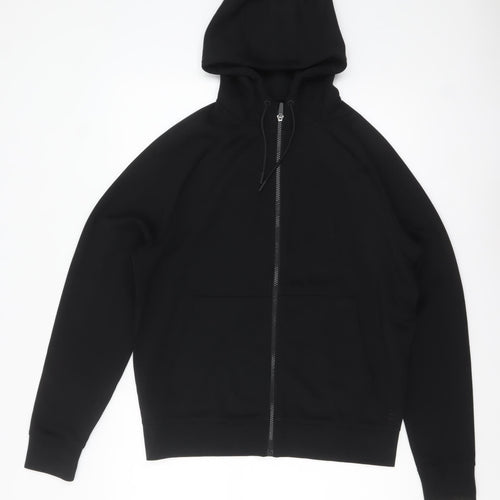 Marks and Spencer Men's Black Full Zip Hoodie Size S Regular Fit