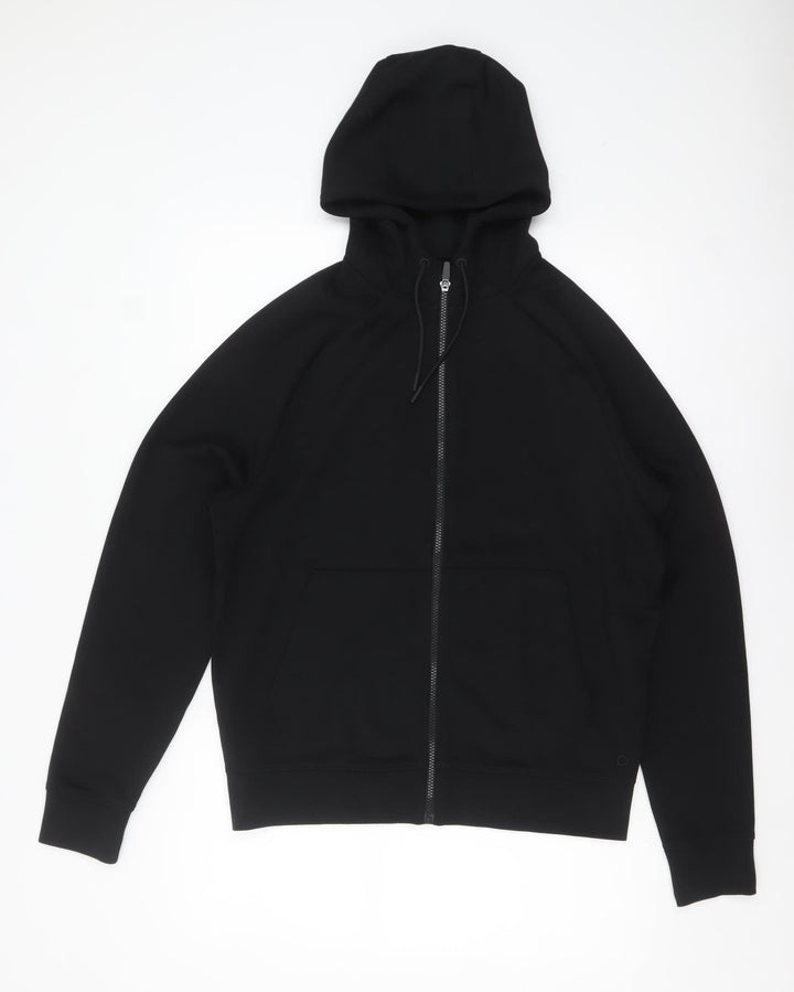 Marks and Spencer Men's Black Full Zip Hoodie Size S Regular Fit