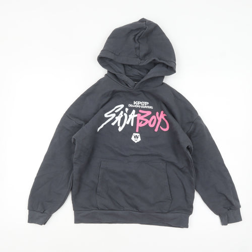 Marks and Spencer Boys Black KPOP Demon Hunters Hoodie 10-11 Years Pullover