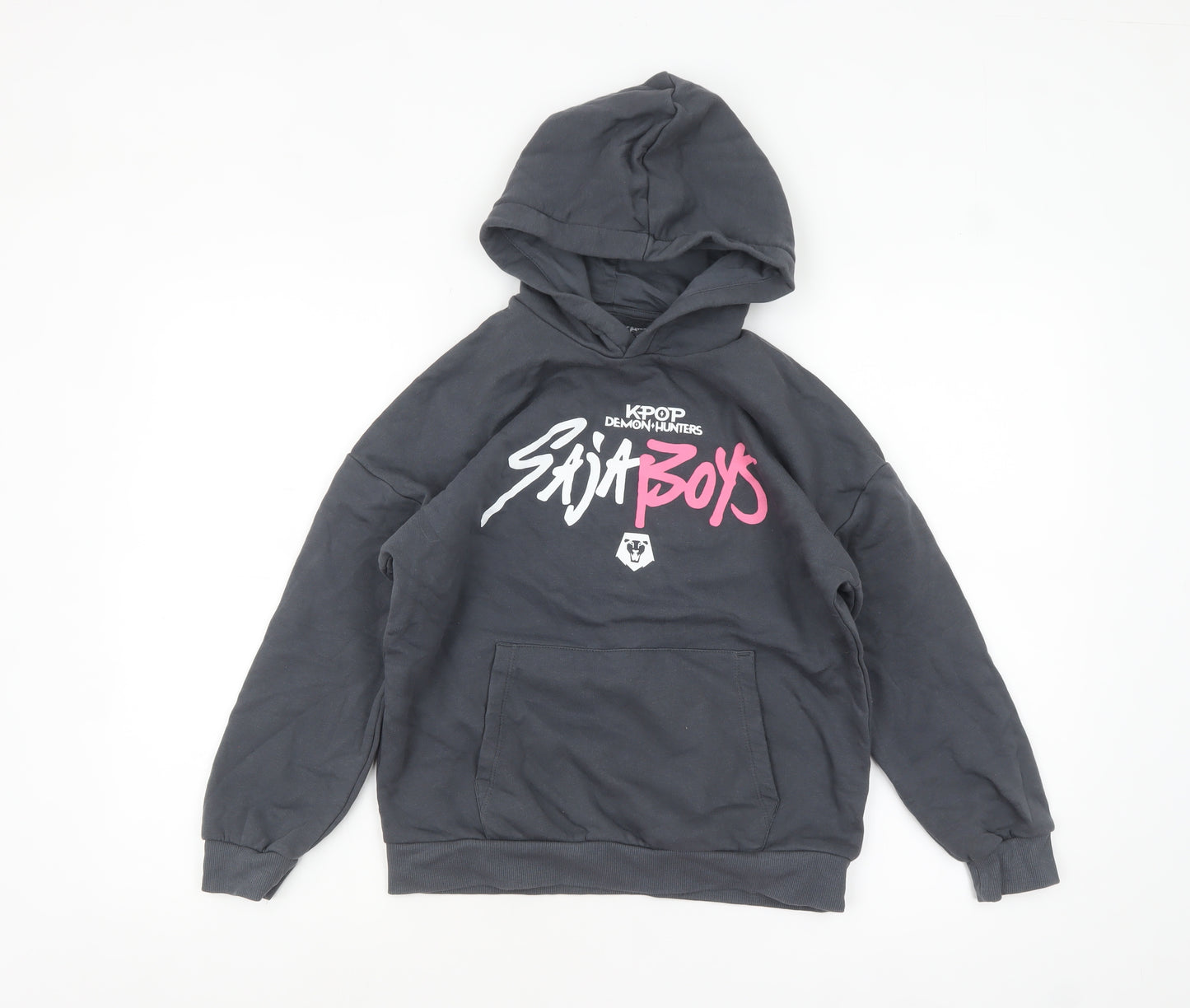 Marks and Spencer Boys Black KPOP Demon Hunters Hoodie 10-11 Years Pullover