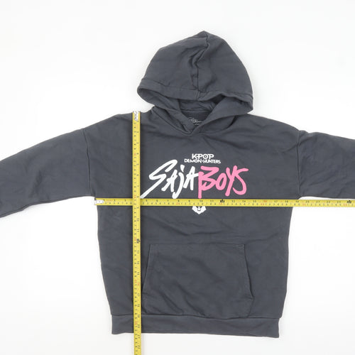 Marks and Spencer Boys Black KPOP Demon Hunters Hoodie 10-11 Years Pullover