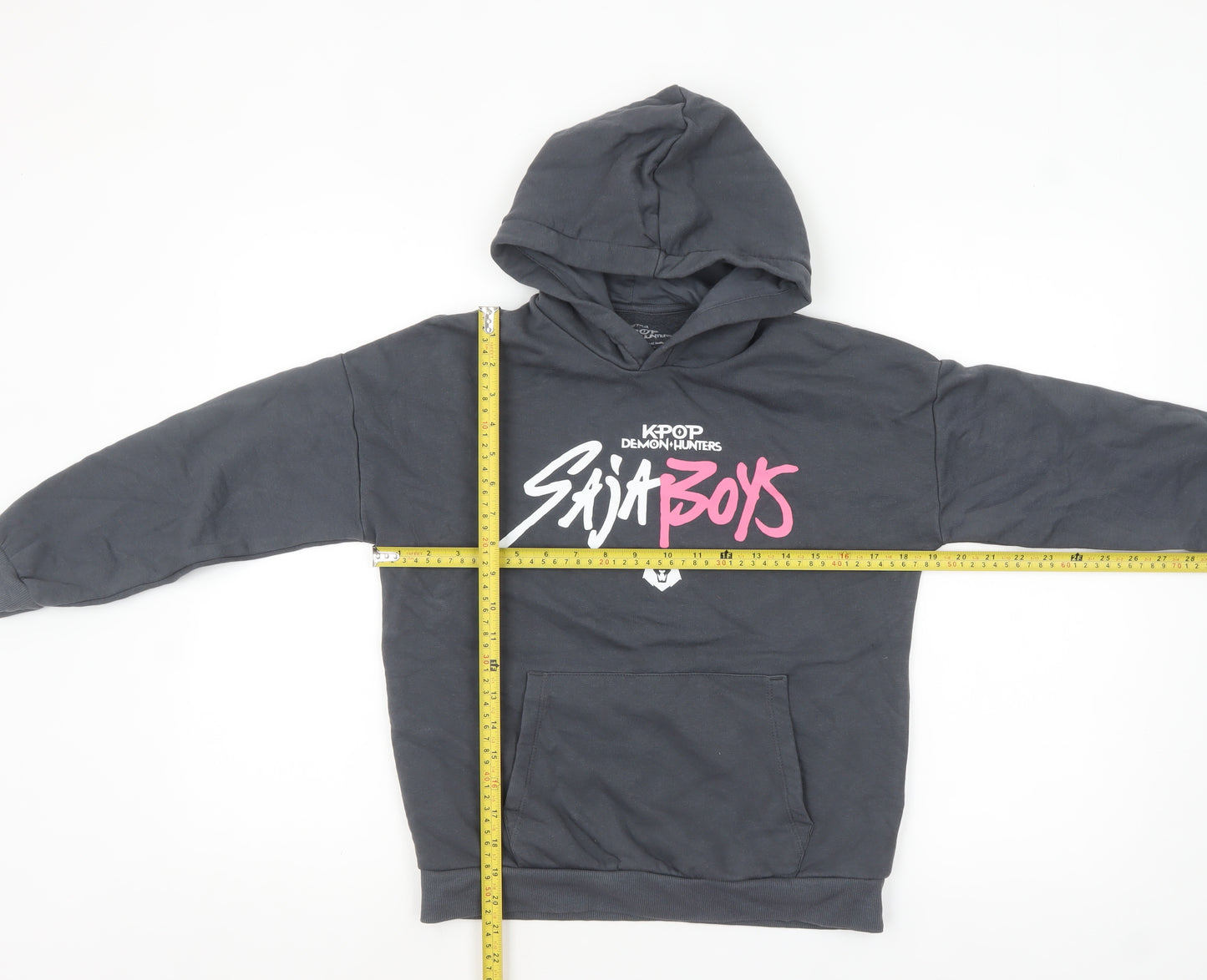 Marks and Spencer Boys Black KPOP Demon Hunters Hoodie 10-11 Years Pullover