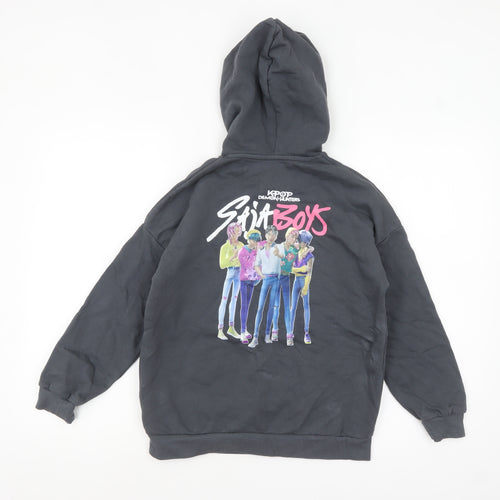 Marks and Spencer Boys Black KPOP Demon Hunters Hoodie 10-11 Years Pullover