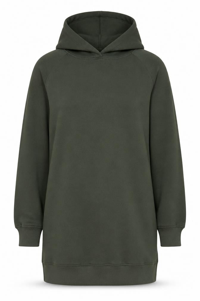 Front view of Threadbare Women's Green Long Sleeve Pullover Hoodie, size 10