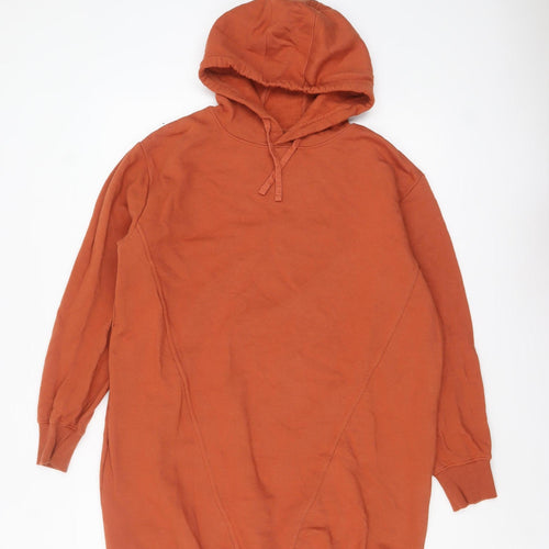 Threadbare Women’s Rust Pullover Hoodie Size 12 Cotton Blend Lined