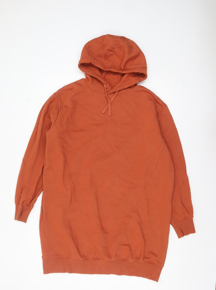 Threadbare Women’s Rust Pullover Hoodie Size 12 Cotton Blend Lined