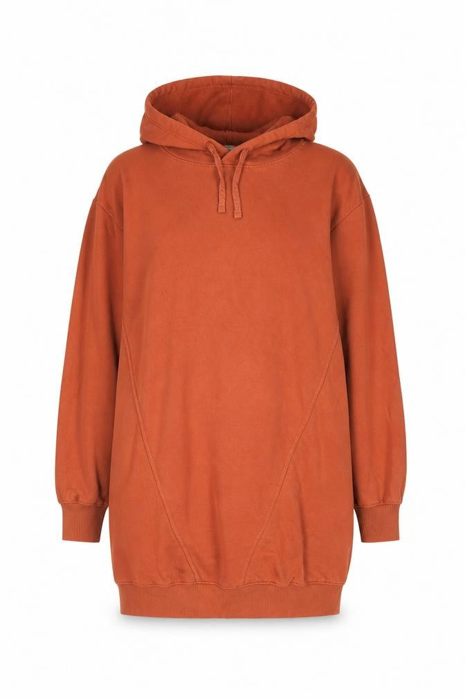 Front view of Threadbare Women’s Rust Pullover Hoodie, size UK 12, Cotton Blend Lined