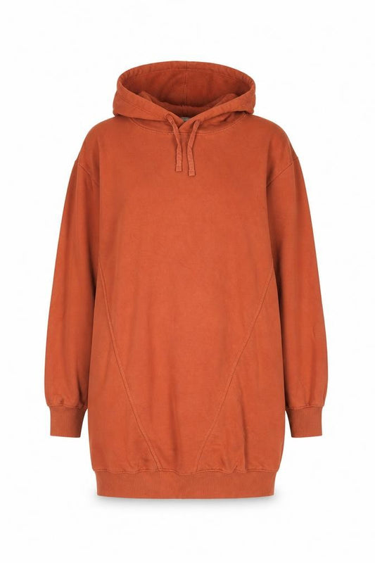 Front view of Threadbare Women’s Rust Pullover Hoodie, size UK 12, Cotton Blend Lined