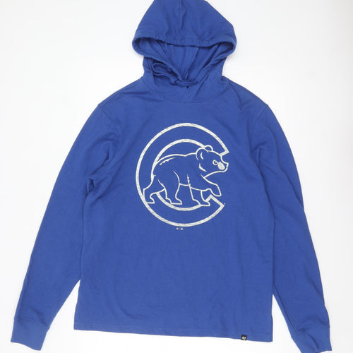 '47 Brand Men's Blue Pullover Hoodie M Sports Graphic