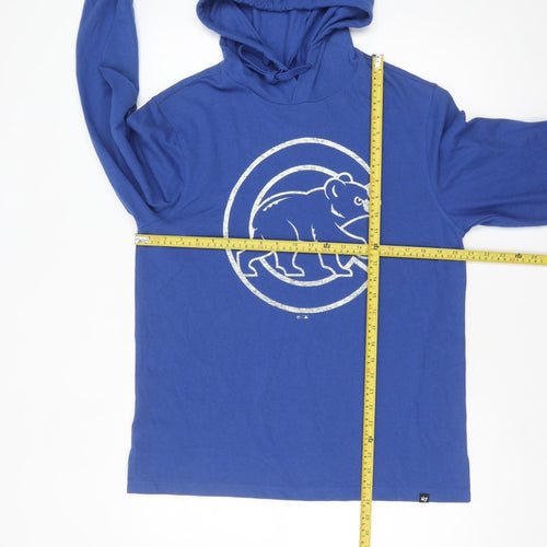 '47 Brand Men's Blue Pullover Hoodie M Sports Graphic