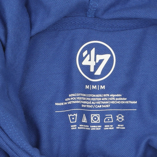 '47 Brand Men's Blue Pullover Hoodie M Sports Graphic