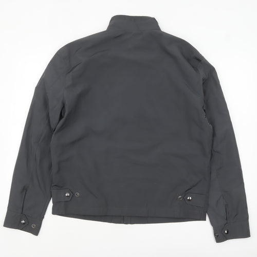 Ralph Lauren Men's Grey Bomber Jacket M Full Zip Lightweight Polyester