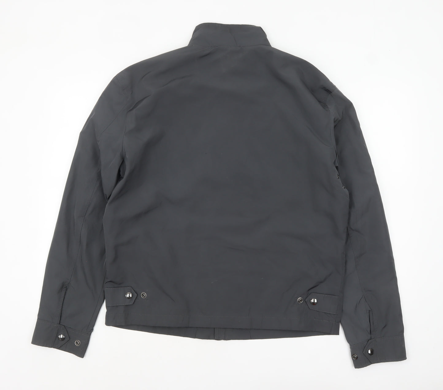 Ralph Lauren Men's Grey Bomber Jacket M Full Zip Lightweight Polyester