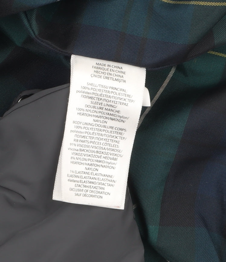 Ralph Lauren Men's Grey Bomber Jacket M Full Zip Lightweight Polyester