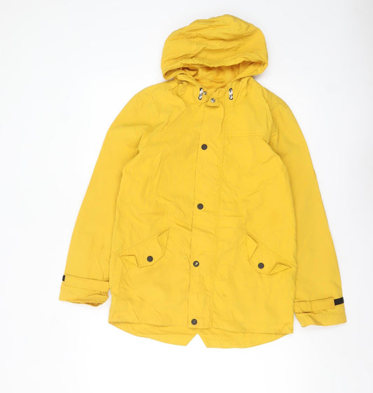 Marks and Spencer Girls Yellow Hooded Parka Coat 11-12 Years