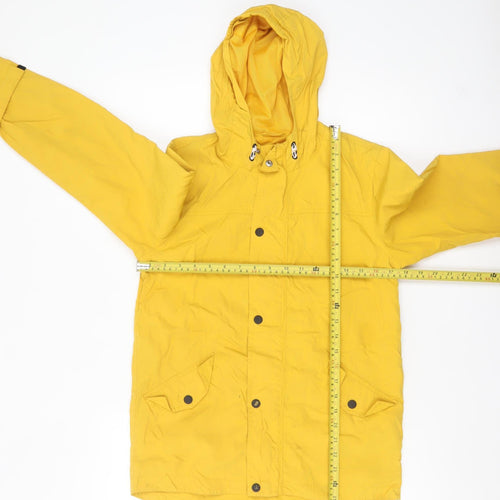 Marks and Spencer Girls Yellow Hooded Parka Coat 11-12 Years