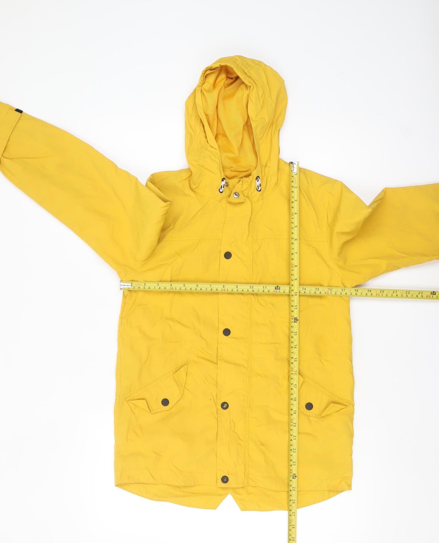 Marks and Spencer Girls Yellow Hooded Parka Coat 11-12 Years