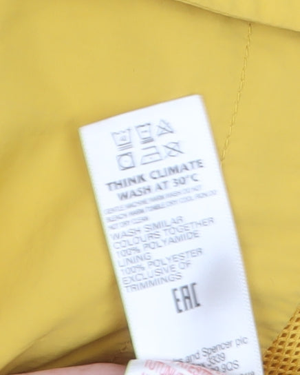 Marks and Spencer Girls Yellow Hooded Parka Coat 11-12 Years