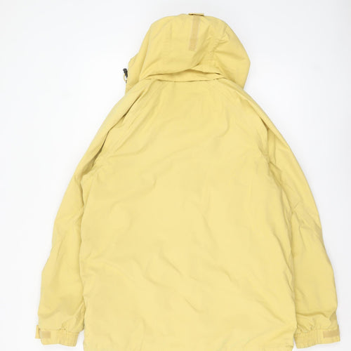 Regatta Men’s Yellow Waterproof Hooded Rain Jacket Size S Regular