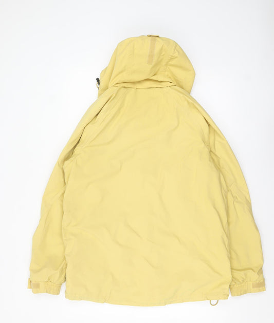Regatta Men’s Yellow Waterproof Hooded Rain Jacket Size S Regular