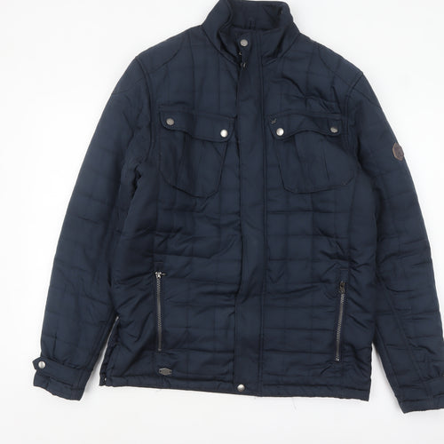 Regatta Men's Blue Quilted Mid-Length Jacket Size S Outdoor Style