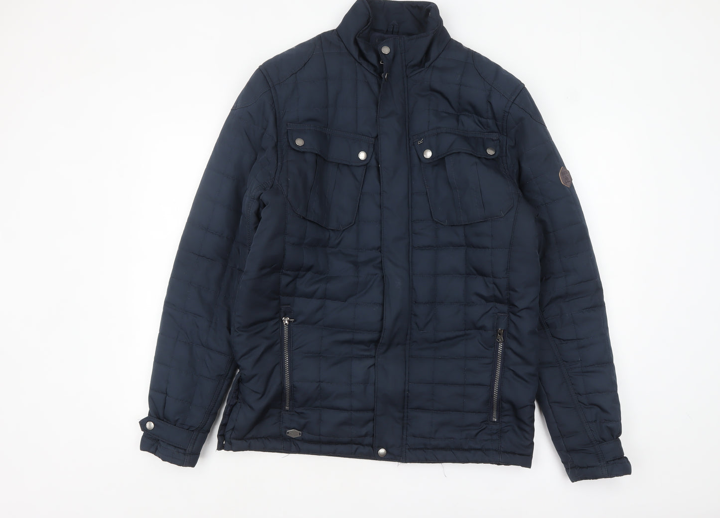 Regatta Men's Blue Quilted Mid-Length Jacket Size S Outdoor Style