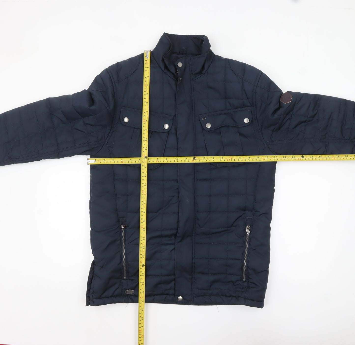 Regatta Men's Blue Quilted Mid-Length Jacket Size S Outdoor Style