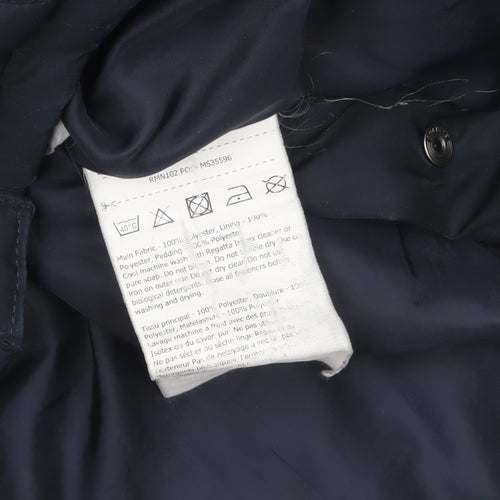 Regatta Men's Blue Quilted Mid-Length Jacket Size S Outdoor Style