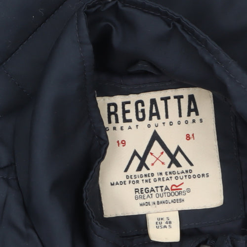 Regatta Men's Blue Quilted Mid-Length Jacket Size S Outdoor Style