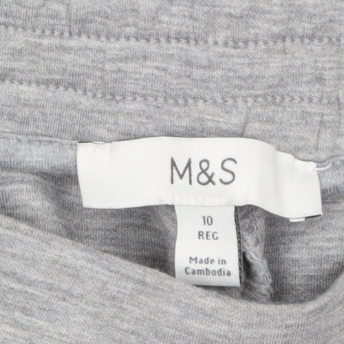 Marks and Spencer Women's Grey Size 10 Regular Sweatpants