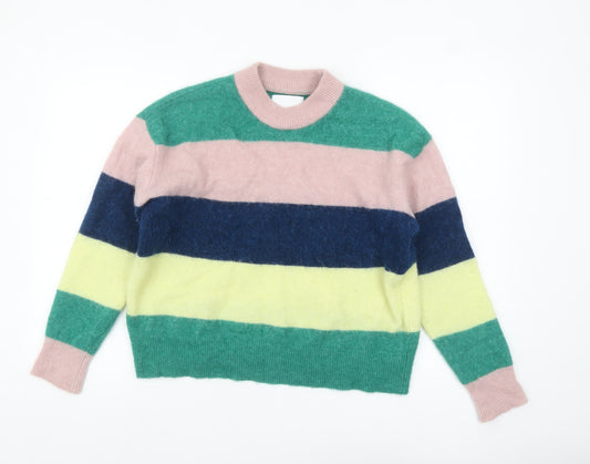 Samsøe Samsøe Women's Multicoloured M Striped Chunky Knit Jumper
