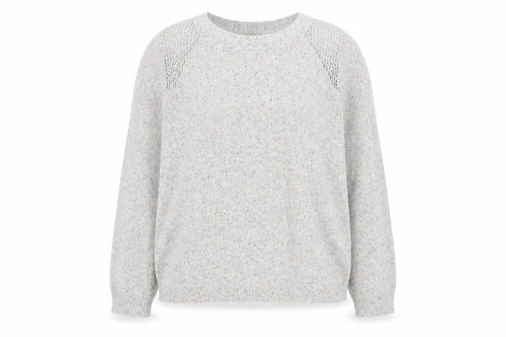 Marks and Spencer Women’s Grey Multicoloured Knit Cardigan UK 18