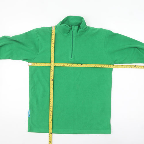 Mountain Warehouse Kids Green Fleece 1/2 Zip Sweatshirt Boys 13 Years