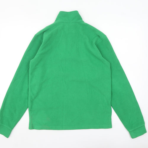 Mountain Warehouse Kids Green Fleece 1/2 Zip Sweatshirt Boys 13 Years