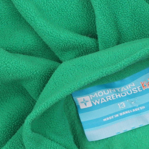 Mountain Warehouse Kids Green Fleece 1/2 Zip Sweatshirt Boys 13 Years