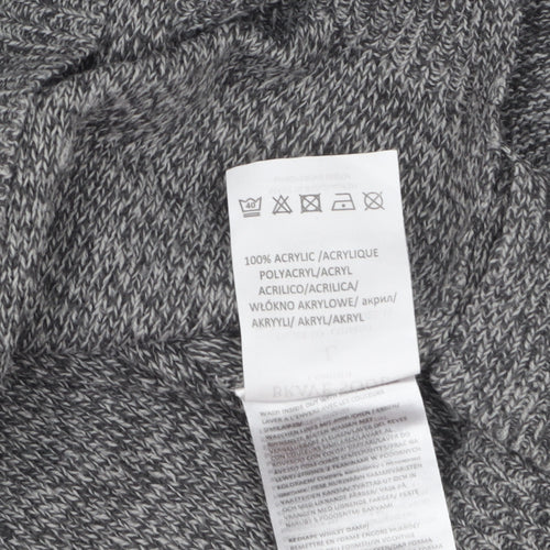 Brave Soul Women's Grey Knit Long Sleeve Pullover Jumper Size L