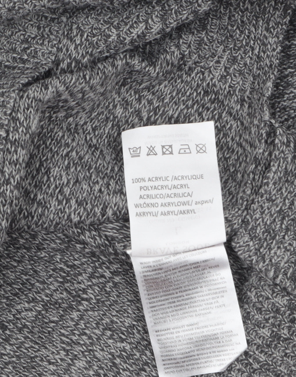 Brave Soul Women's Grey Knit Long Sleeve Pullover Jumper Size L