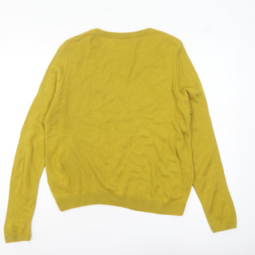 Marks and Spencer Women’s Green Beaded Acrylic Jumper Size 14