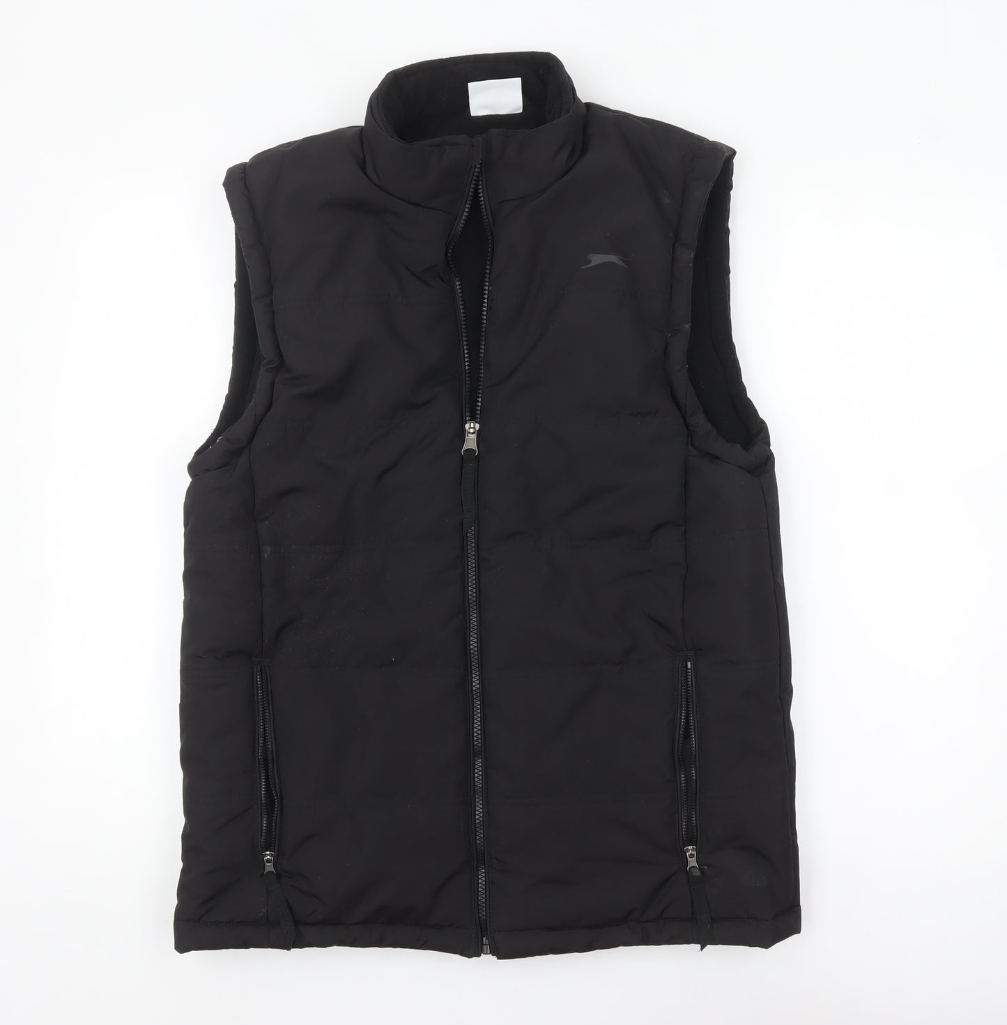 Slazenger Men's Black XS Puffer Waistcoat Lightweight Full Zip