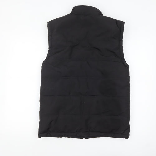 Slazenger Men's Black XS Puffer Waistcoat Lightweight Full Zip